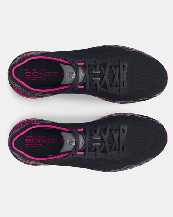 Women's UA HOVR™ Sonic 6 Camo Running Shoes, Black, pdpMainDesktop image number 2